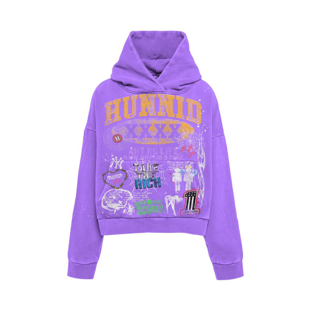 1 OF 1 Art No Life Hoodie PURPLE