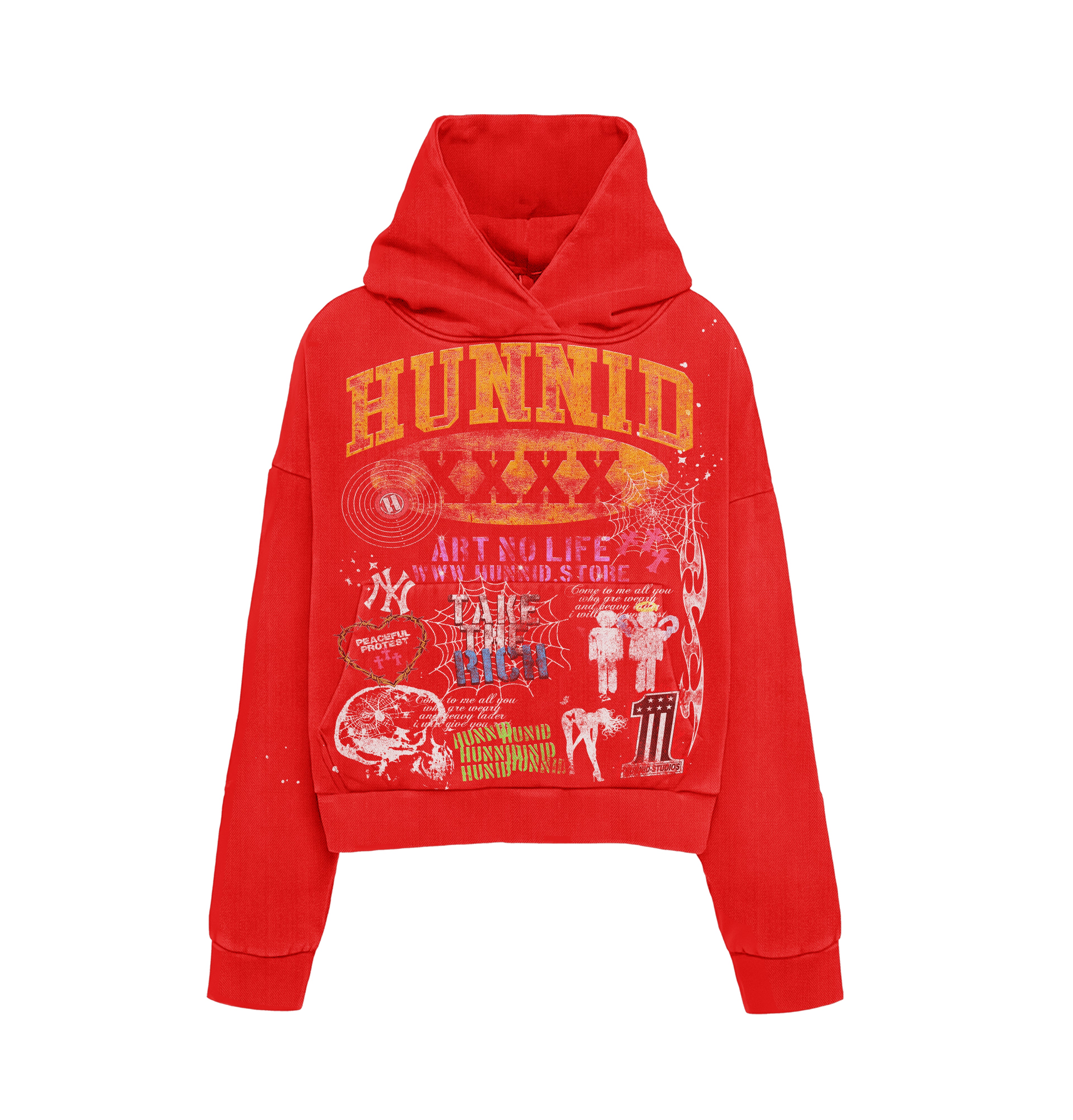 Art No Life Hoodie RED